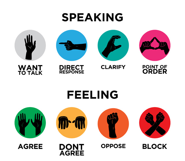 Occupy Hand Signals | Occupy Design